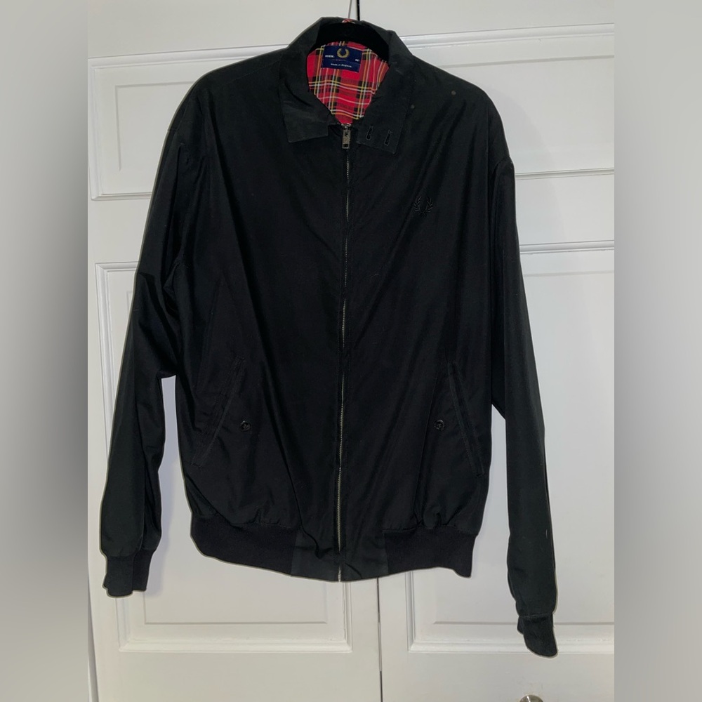 Fred Perry tartan lined jacket excellent condition